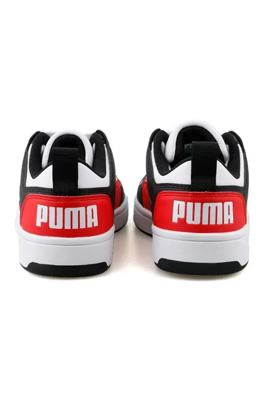 Rebound Layup Lo SL Jr 370490-07 Sneakers Unisex Spor Ayakkabı BEYAZ-KIRMIZI - Kırmızı/Beyaz/Siyah - 7