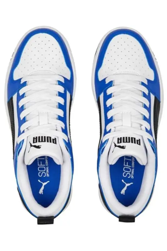 Rebound Layup Lo SL Jr Sneaker-White, Blue - 7