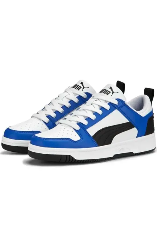 Rebound Layup Lo SL Jr Sneaker-White, Blue - 3