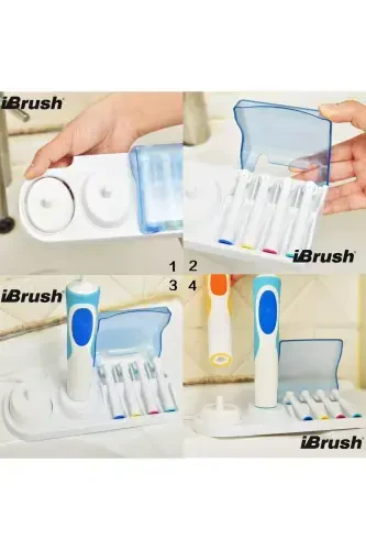 Rechargeable and Battery Powered Toothbrush Holder Stand and 2 Protective Covers - 3