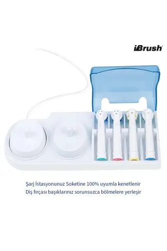 Rechargeable and Battery Powered Toothbrush Holder Stand and 2 Protective Covers - 7