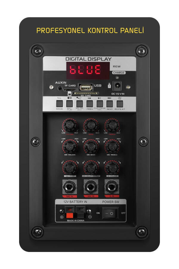 Rechargeable Dual Microphone Karaoke System Portable Amplifier Large MT70 Bluetooth Speaker - 2