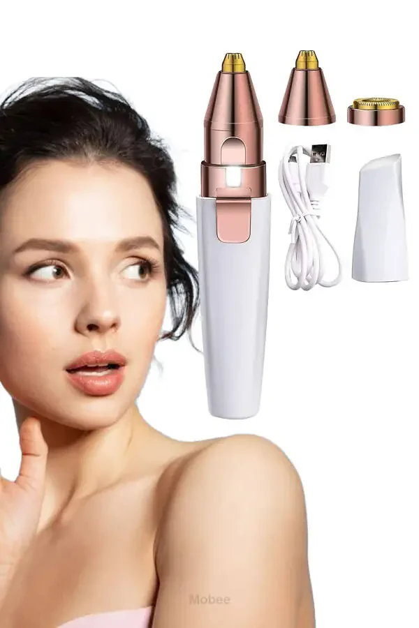 Rechargeable Hair Removal Eyebrow Mustache Unisex Face Care Shaving Device Epilator - 2