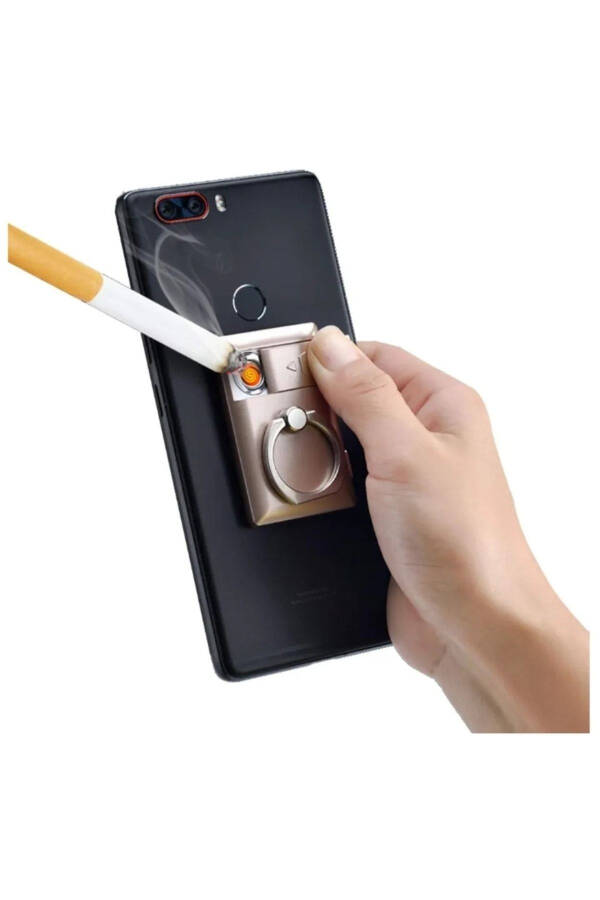 Rechargeable Lighter with USB Charging that Attaches to the Back of the Phone - 2