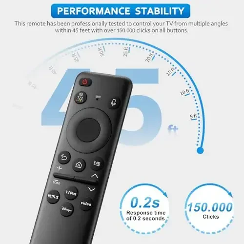 Rechargeable Voice Remote for Samsung-TV-Remote-Control-Replacement Compatible with Samsung Smart Frame Curved QLED TVs - 6