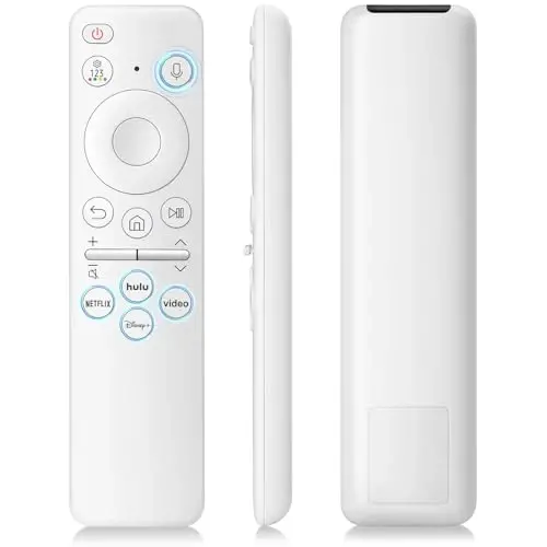 Rechargeable Voice Remote for Samsung-TV-Remote-Control-Replacement Compatible with Samsung Smart Solar Frame QLED Curved Crystal UHD OLED TVs - OMAIC