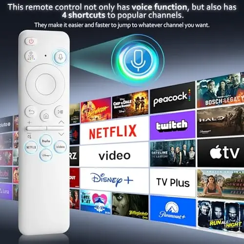 Rechargeable Voice Remote for Samsung-TV-Remote-Control-Replacement Compatible with Samsung Smart Solar Frame QLED Curved Crystal UHD OLED TVs - 5