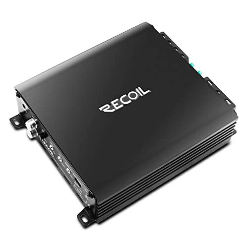 Recoil DI600.1 Моноблочный автомобильный сабвуферный усилитель класса D, максимальная мощность 1200 Вт, стабильная работа при 2/4 Ом, источник питания MOSFET, в комплекте пульт дистанционного управления басами. - 2