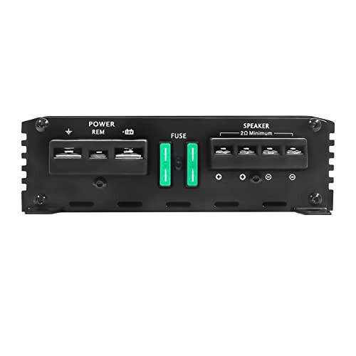 Recoil DI600.1 Class-D Car Audio Mono-Block Subwoofer Amplifier, 1200 Watts Max Power, 2/4 OModazone Stable, Mosfet Power Supply, Remote Bass Knob Included - 4
