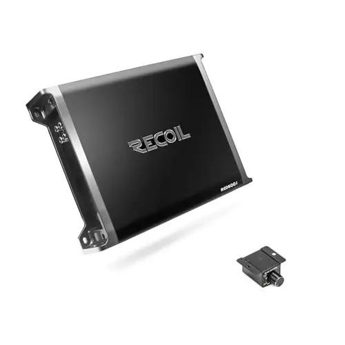 Recoil RED600-1 1320 Watts Class-D Car Audio Mono-Block Subwoofer Amplifier, 1 Ohm Stable, Remote Bass Knob Included - 7