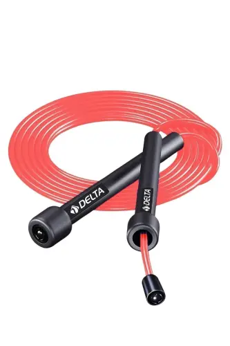 Red Adjustable Length Deluxe Jump Rope-RED 