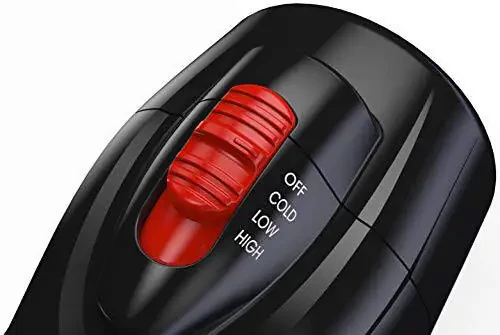 RED by Kiss Handle-Less 2200W seramik turmalin soch quritgich, 3 ta issiqlik rejimi, taroq bilan jihozlangan professional soch quritgich, jingalaksiz porlash uchun ionli, 4C uchun tarash va tekislash - 4