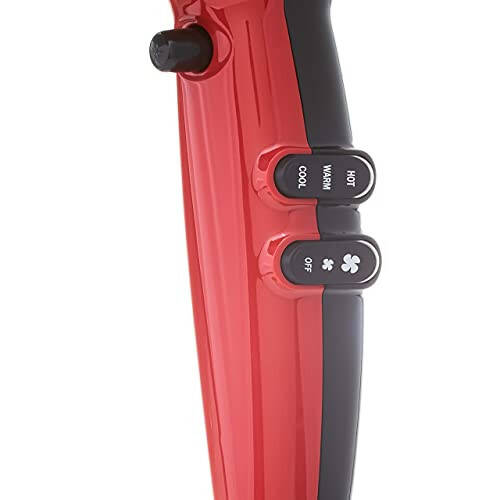 RED by Kiss Silky Smooth soch quritgich - Turmalin keramik 2200 PRO - Salbiy ion generatori, haroratni sozlash, ALCI xavfsizligi, 1 yil kafolat va qo'shimcha taroqlar - 4
