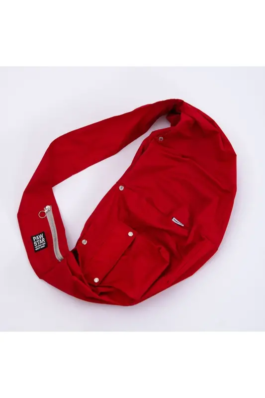 Red Crossbody Bag Cat Dog Carrier - Red - 3