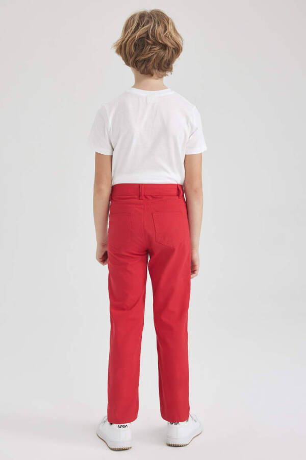 Red Gabardine Trousers for Boys - 7