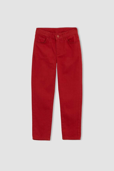 Red Gabardine Trousers for Boys - 8