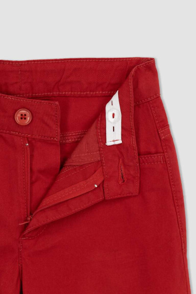 Red Gabardine Trousers for Boys - 9