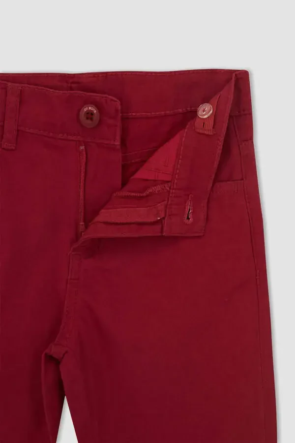 Red Gabardine Trousers for Boys X4224a622sm - 7