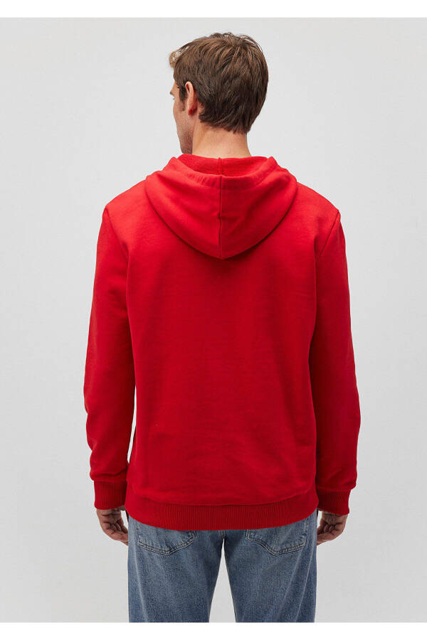 Red Hooded Sweatshirt with Logo Print 065606-82054 - 22