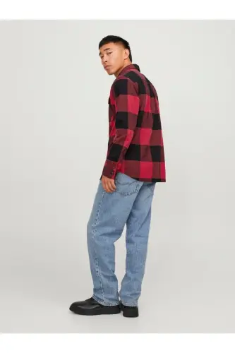 Red Jack & Jones men's jacket with a relaxed fit. - 5