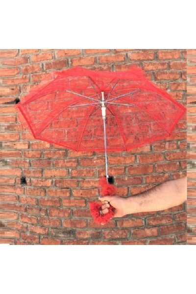 RED LACE UMBRELLA HENNA UMBRELLA BRIDE UMBRELLA PHOTO SHOOT UMBRELLA GROOM UMBRELLA - 3