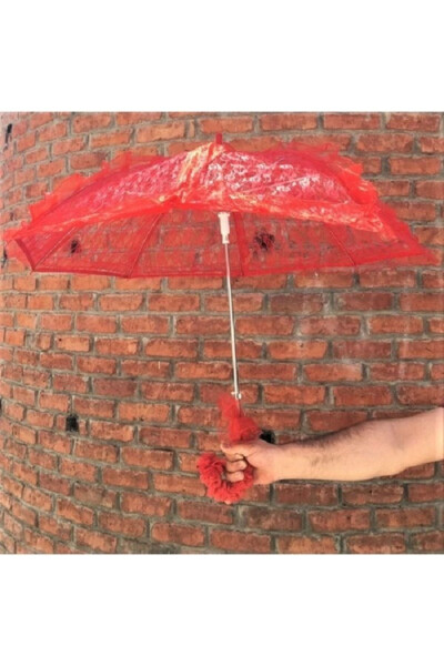 RED LACE UMBRELLA HENNA UMBRELLA BRIDE UMBRELLA PHOTO SHOOT UMBRELLA GROOM UMBRELLA - 1