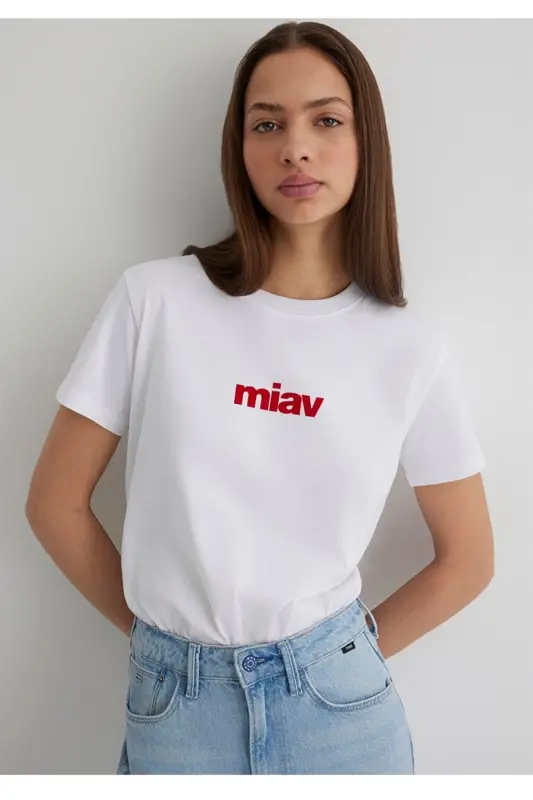 red miaow printed regular fit t-shirt - MAVI