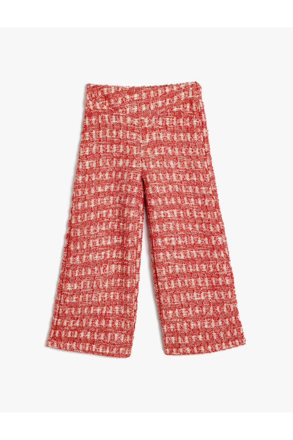 Red patterned jeans - 1