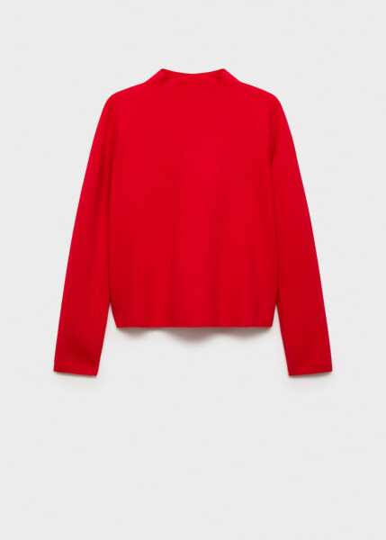 Red perkins collar sweater - 19