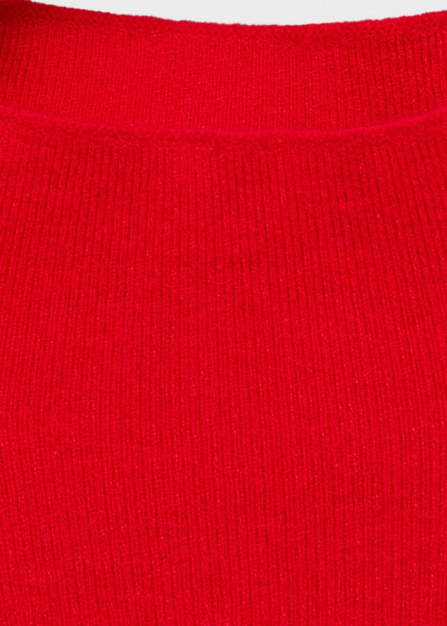 Red perkins collar sweater - 22