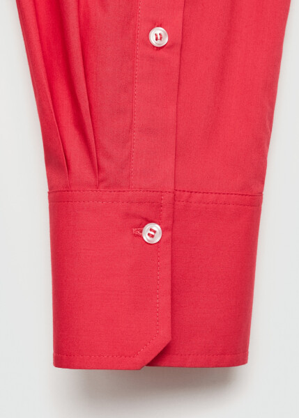 Red pocket shirt with a wide cut - 9