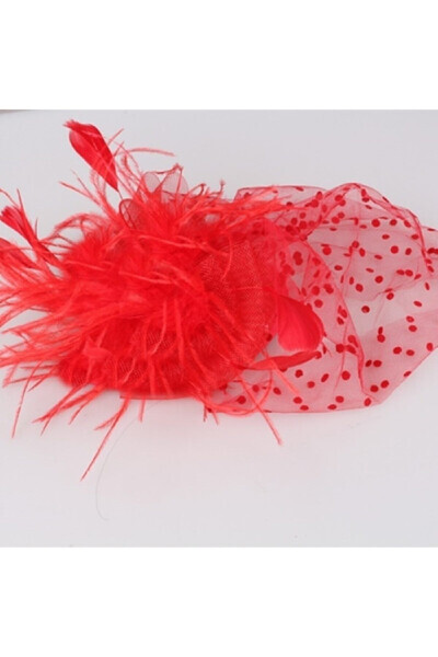 Red Riding Hood, Christmas Hat, Henna Night Bridal Cap Veil Vualet Red Vualet - BBA NEW TREND