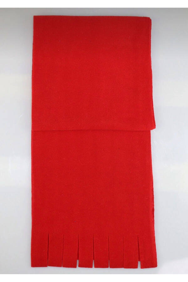 Red Scarf Fleece (Red Fleece Hat Gift) - 3