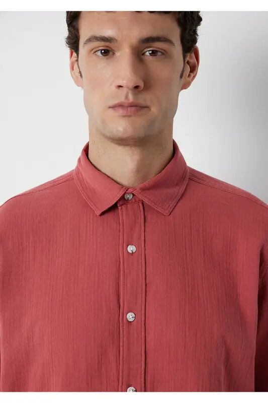 Red Shirt Regular Fit 0211518-71100 - Red - 7