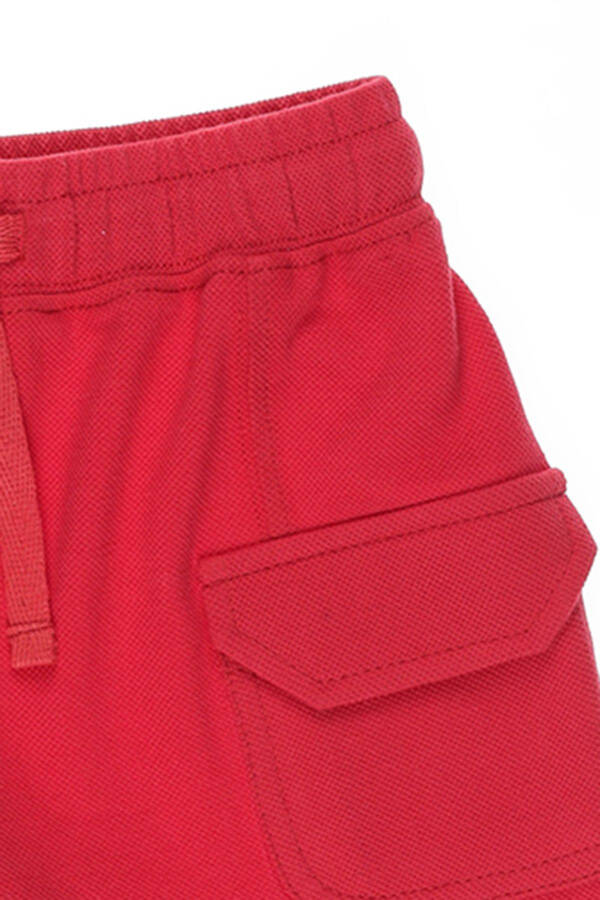 Red Shorts with Side Pockets for Baby Boy - 3