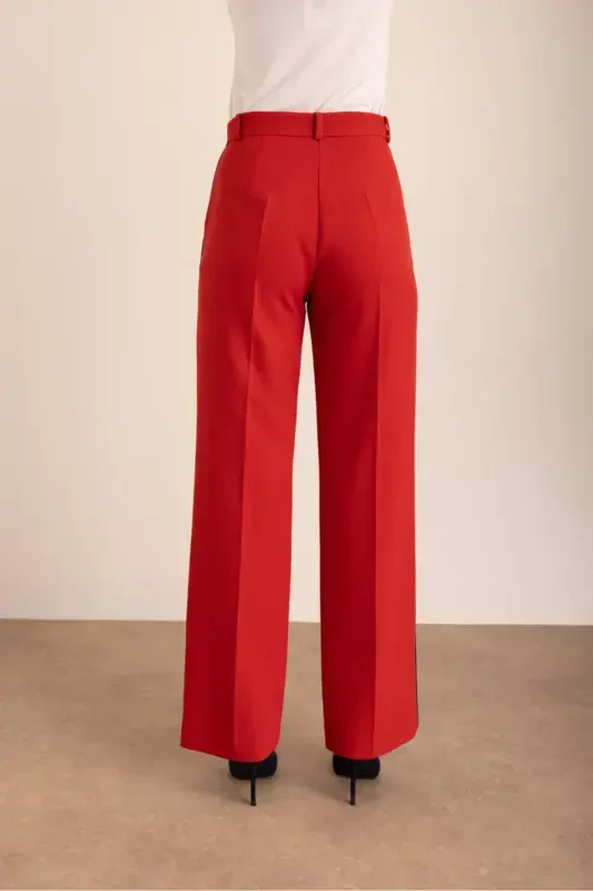 Red Stylish Palazzo Pants - 6