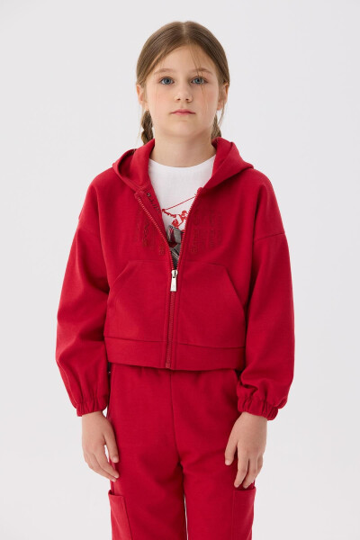Red Sweatshirt for Girls - 2