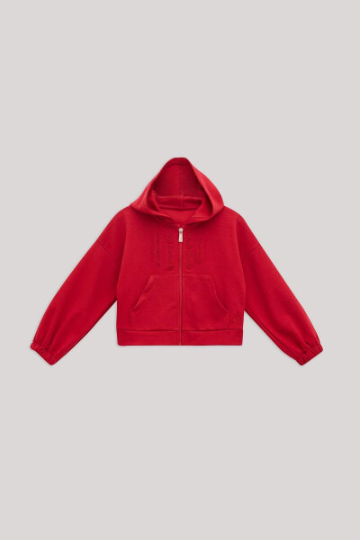 Red Sweatshirt for Girls - 5