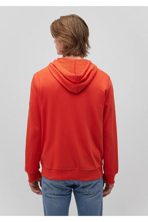 Red Sweatshirt with Zipper and Logo 065582-70446 - 22