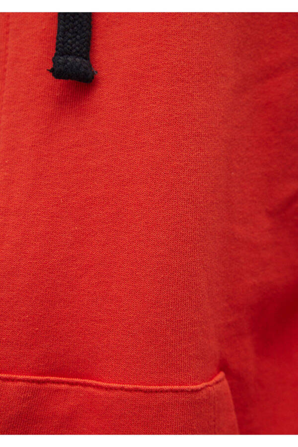 Red Sweatshirt with Zipper and Logo 065582-70446 - 18