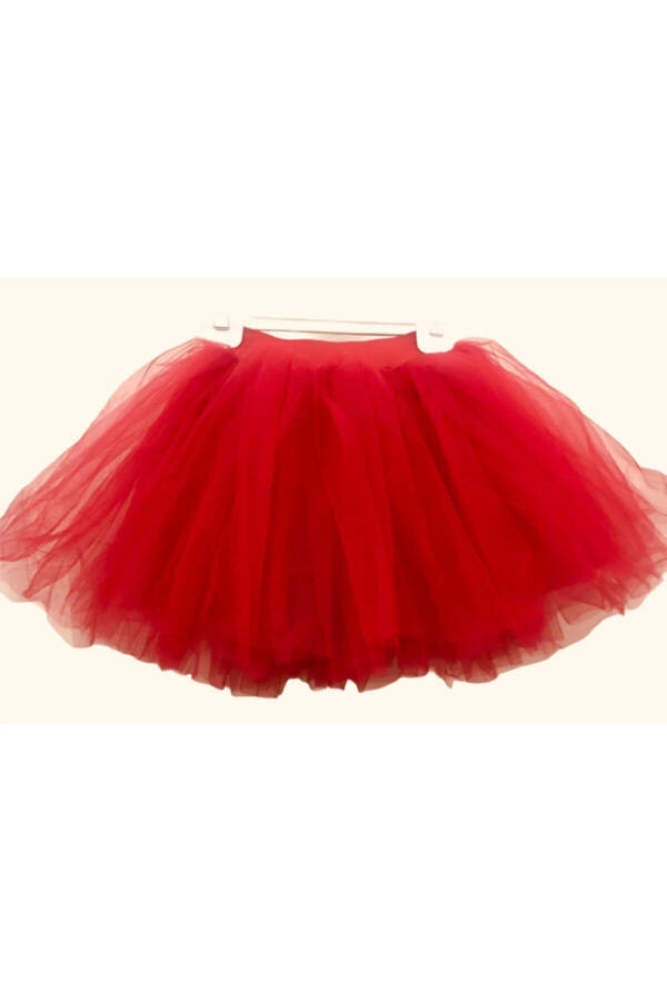 Red Tulle Skirt - 10