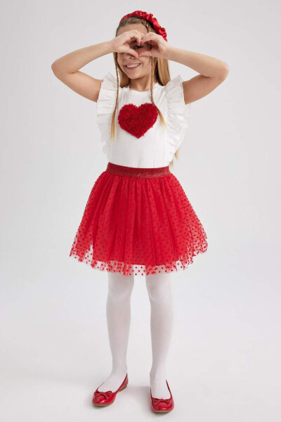 Red Tutu Skirt for Girls - 1