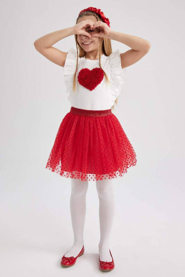 Red Tutu Skirt for Girls - 2