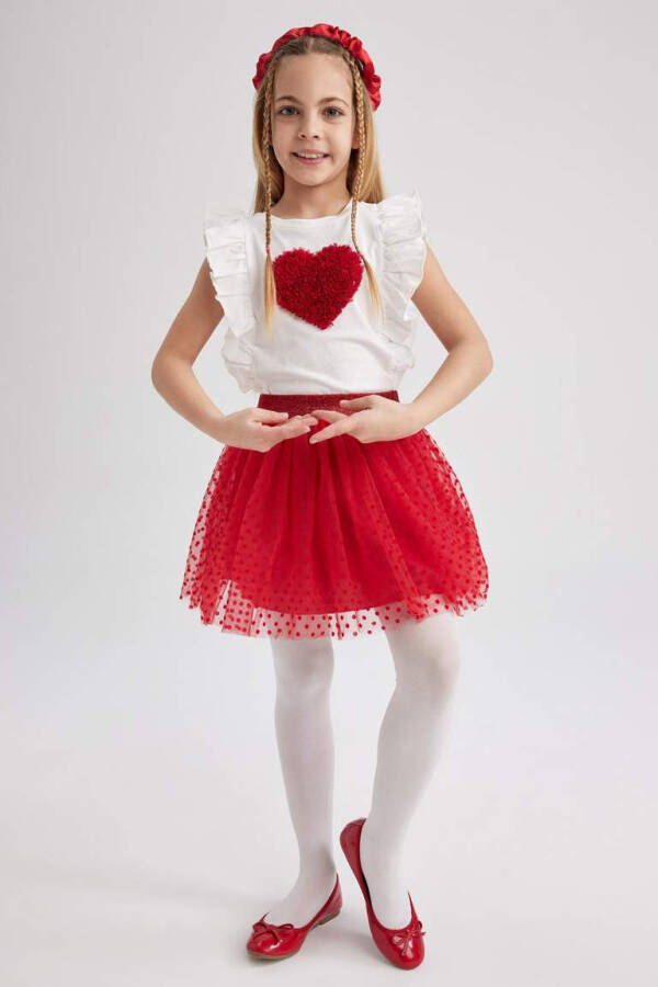 Red Tutu Skirt for Girls - 4