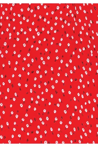 Red women's dress - 6