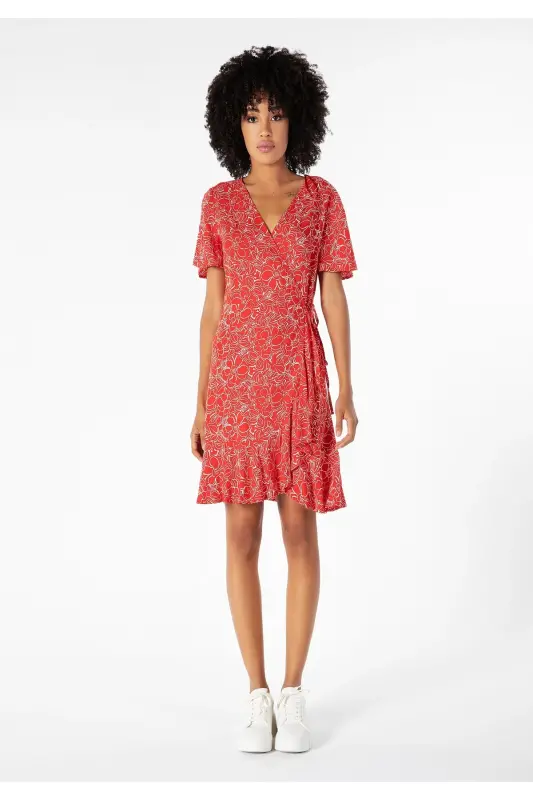 Red Women's Dress Cl1058870 - 4
