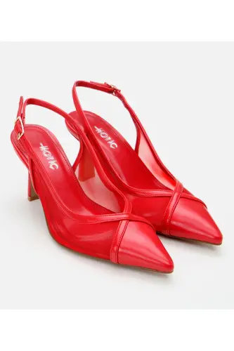 Red Women's Fishnet Stiletto - HOTIÇ (1)