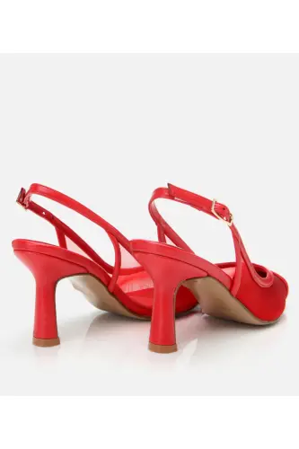 Red Women's Fishnet Stiletto - 6