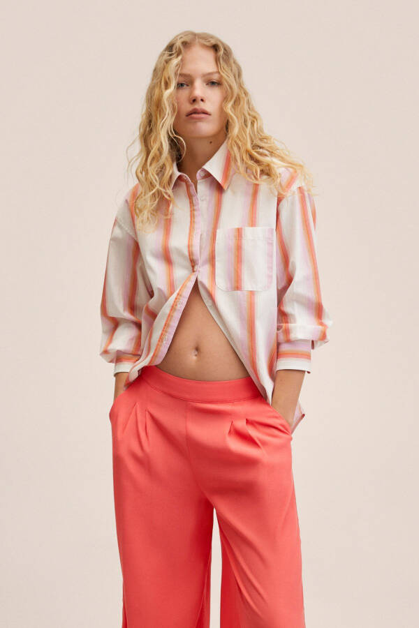 Red Women's Pants 27008633 - 5