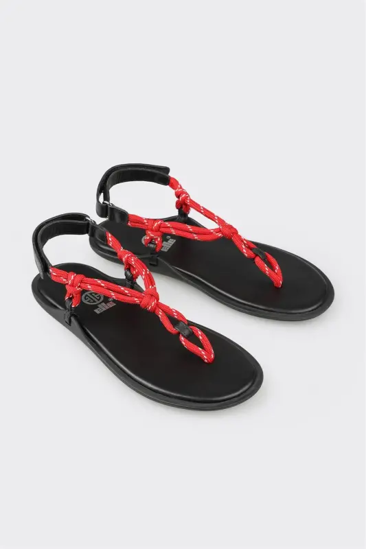Red Women's Sandal-Red - 2